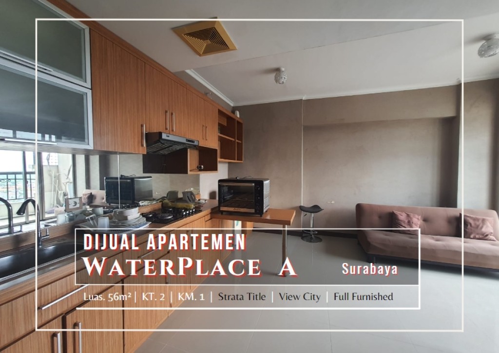 Jual Apartemen WaterPlace A, Surabaya, 2BR 