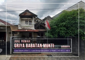 JUAL CEPAT Rumah 2 Lantai di Griya Babatan Mukti, Wiyung, Surabaya.