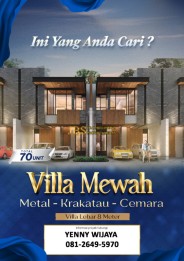 Jual Villa Mewah di Komplek Cemara Park Palace Jalan Pendidikan - Metal
