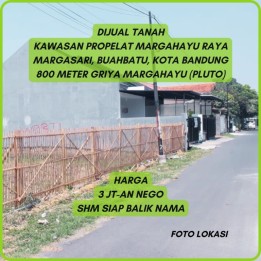 Tanah Buahbatu Bandung Dekat Griya Margahayu Raya SHM 3 Jt-an